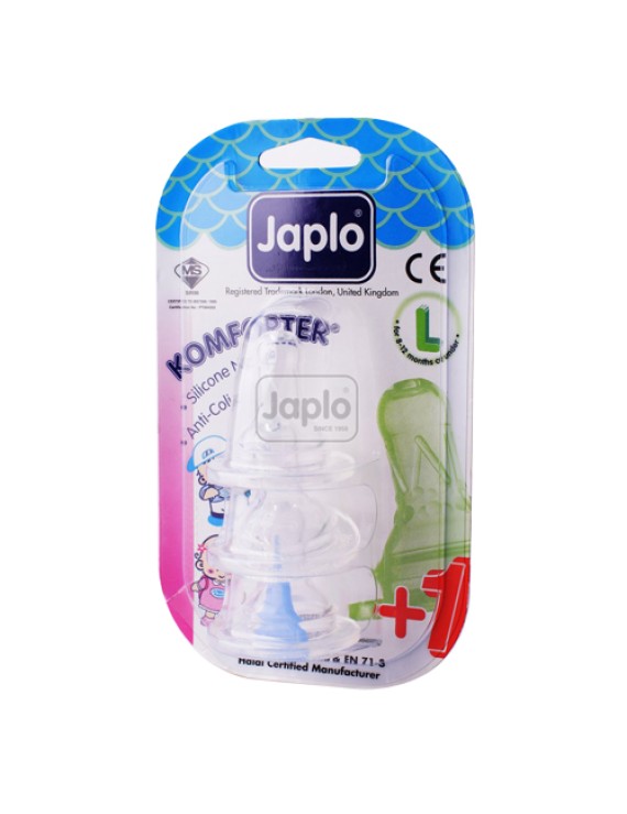 Japlo Komforter Anti Colic Nipple- L