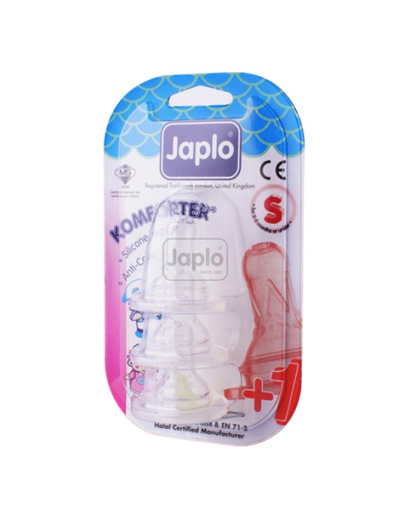 Japlo Komforter Anti Colic Nipple- S